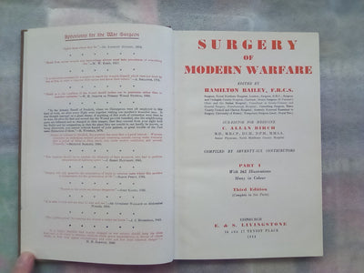 Surgery of Modern Warfare - Third Edition - 6 Volume Set (1944)