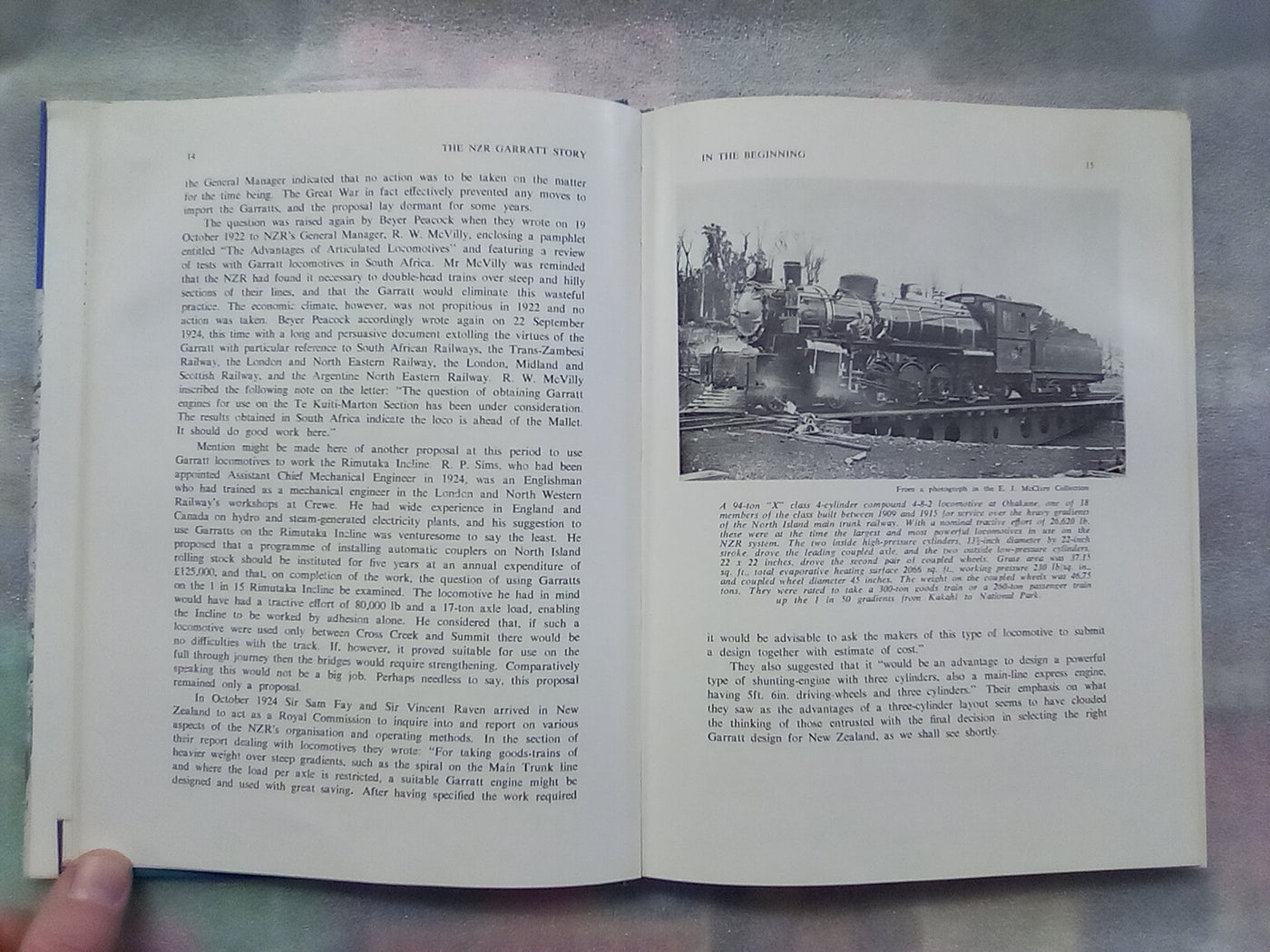 The NZR Garratt Story by E.J. McClare