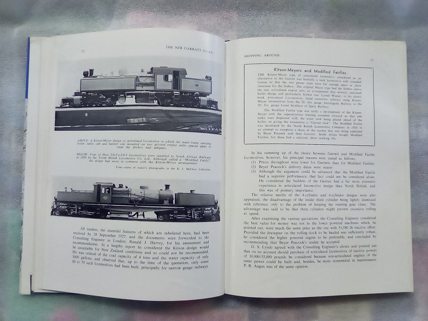 The NZR Garratt Story by E.J. McClare