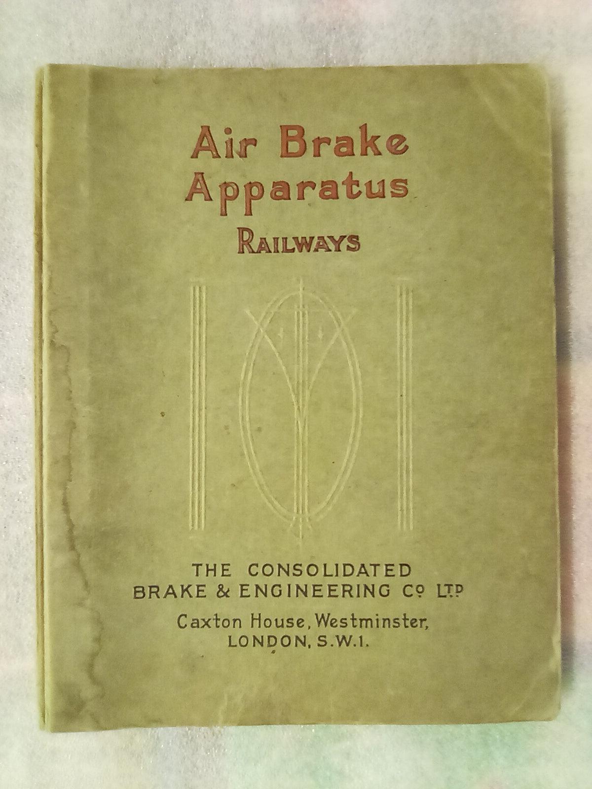 Air Brake Apparatus - Railways by Consolidated Brake & Engineering