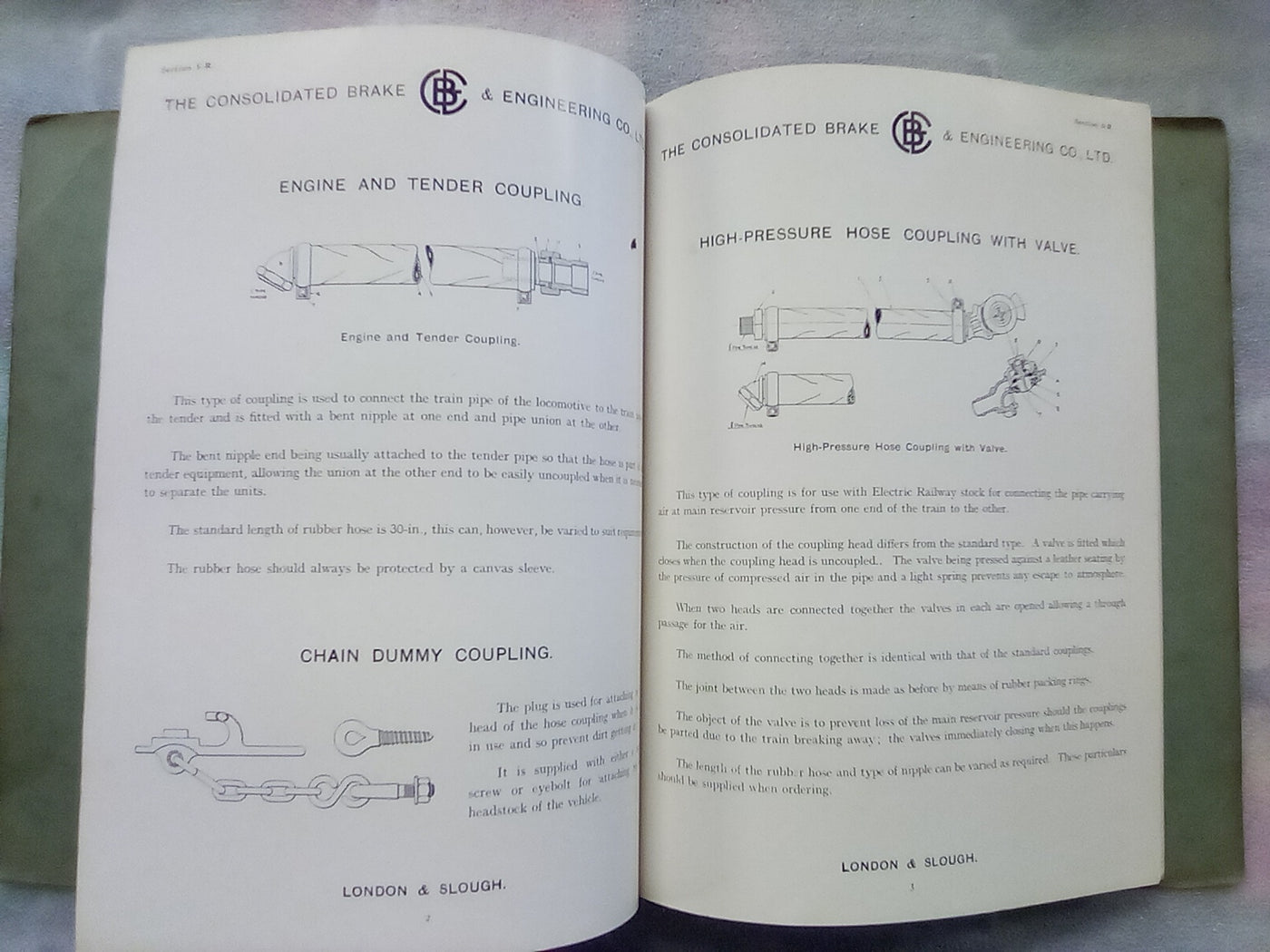Air Brake Apparatus - Railways by Consolidated Brake & Engineering