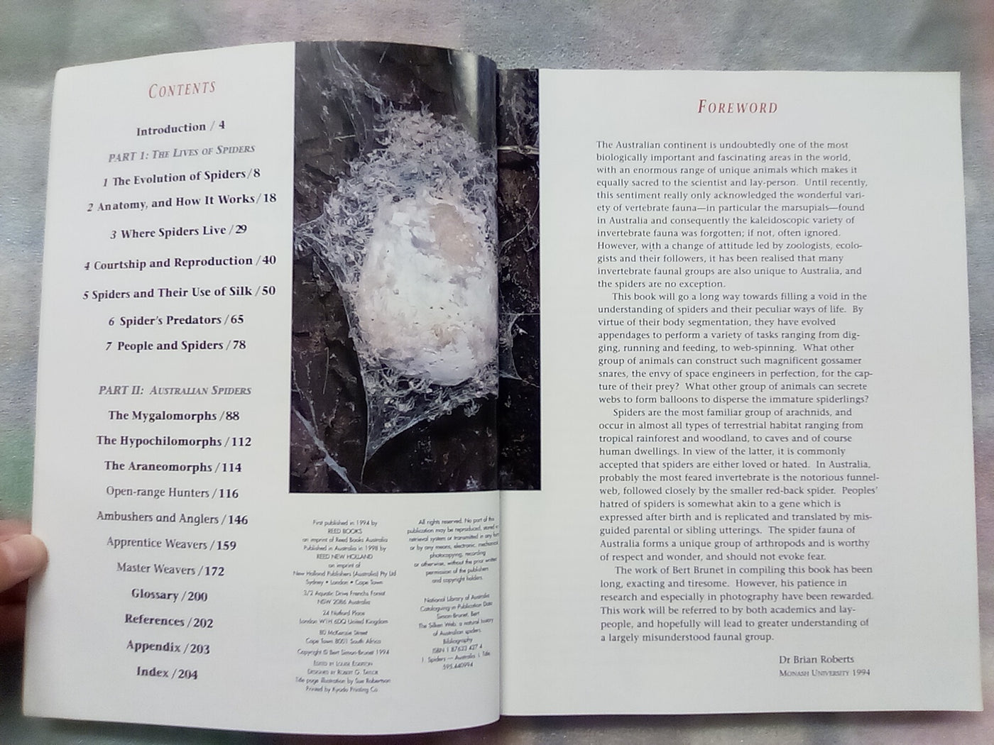 The Silken Web - A Natural History of Australian Spiders by Bert Brunet