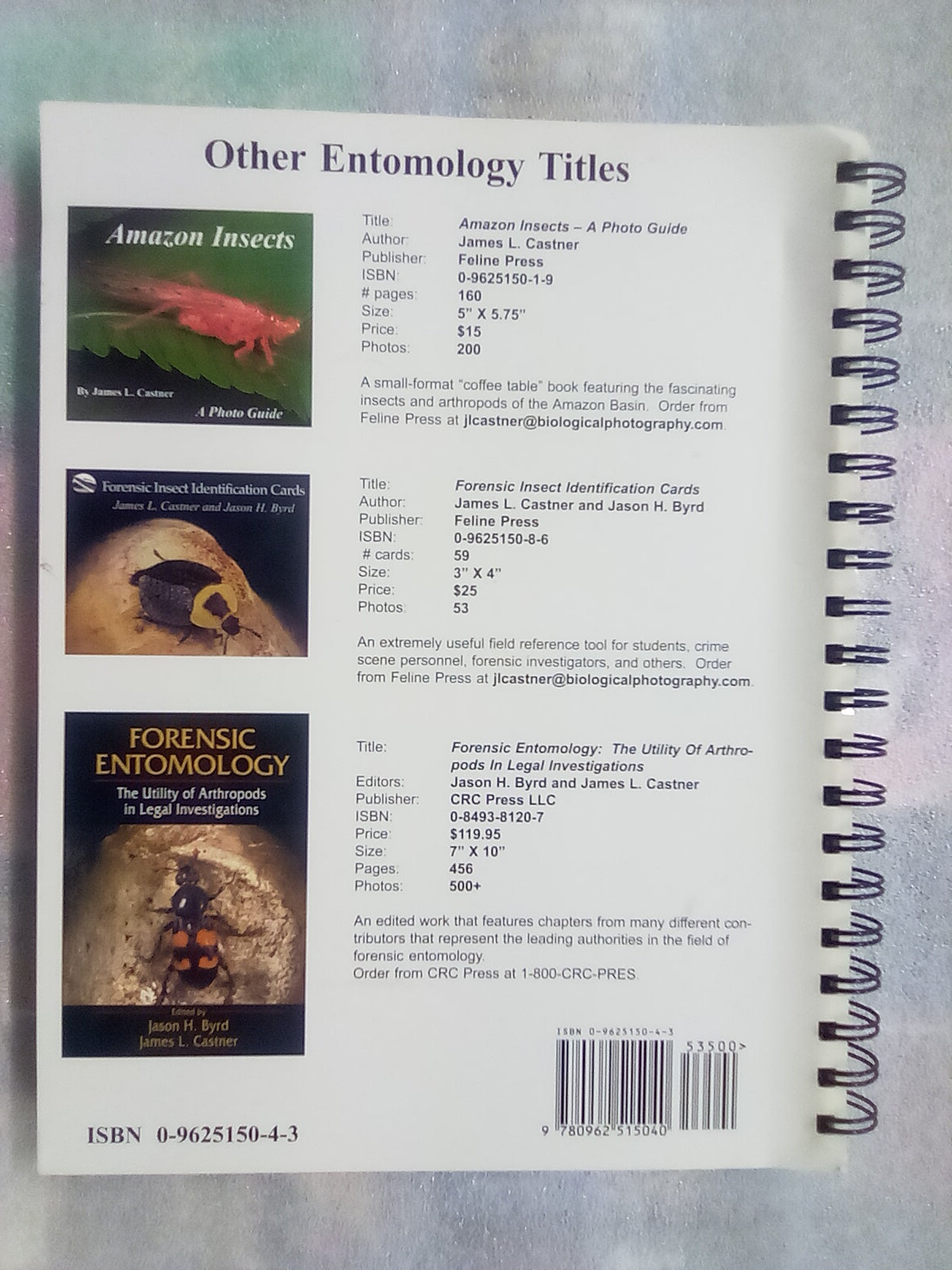 Photographic Atlas of Entomology & Guide to Insect Identification