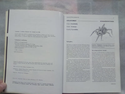 Fauna of New Zealand Number 44 - Lycosidae (Spiders)