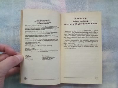 KGB Doublecross - Sniper! Adventure Gamebook 4 (TSR Choose your own adventure)