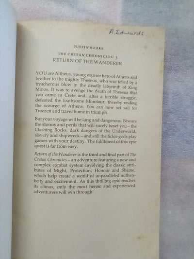Return of the Wanderer - Adventure Gamebook 3 (Choose Your Own Adventure)