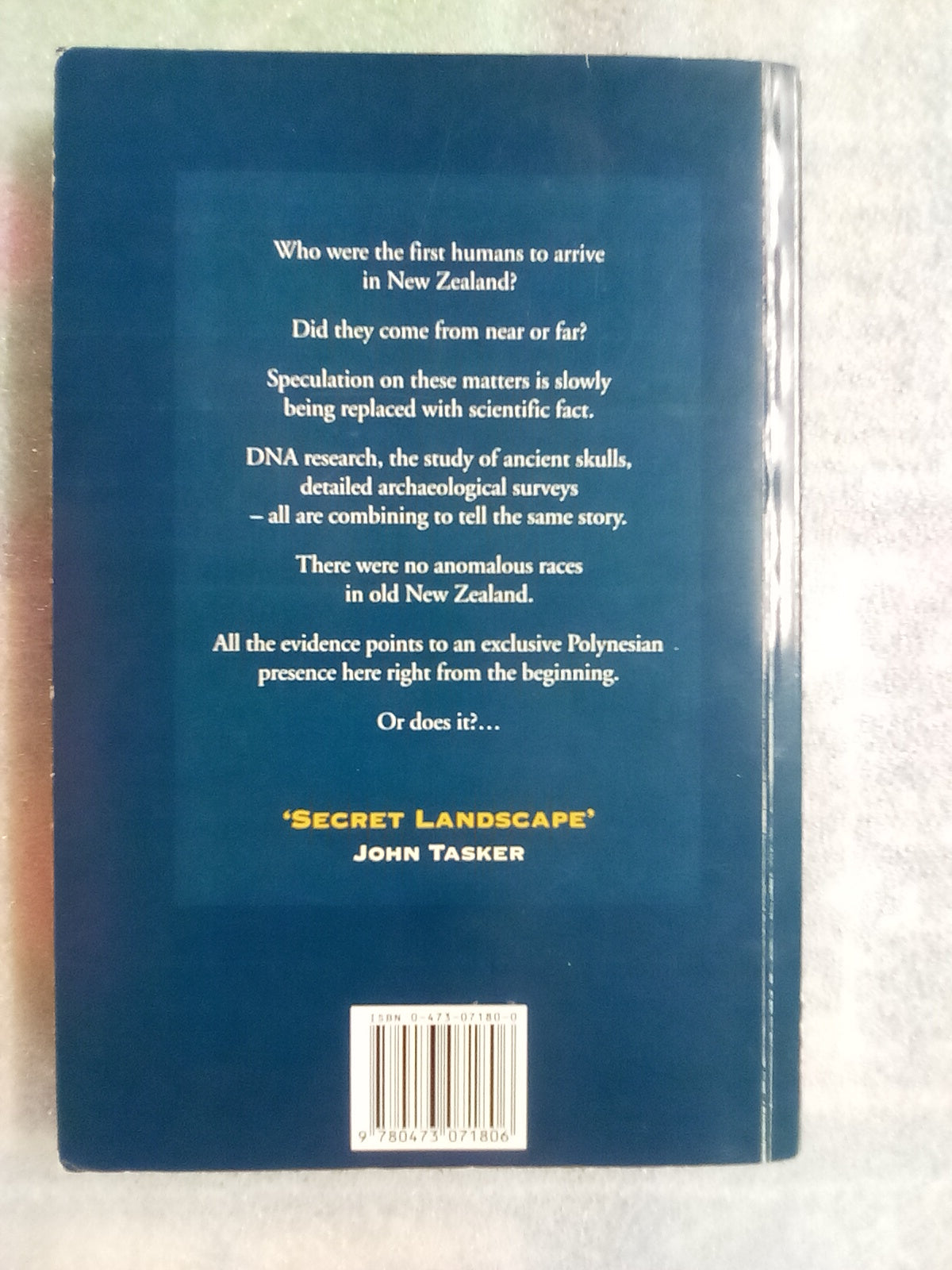 Secret landscape - New Zealand Pre-History by John Tasker