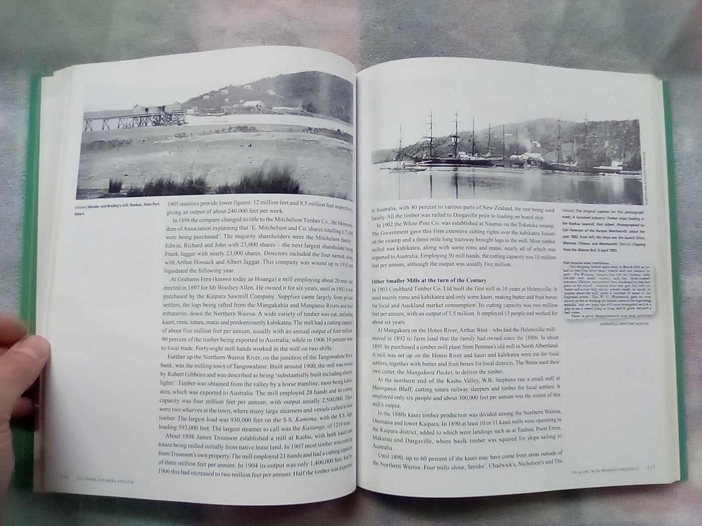 Tall Spars, Steamers & Gum - Kaipara 1854-1947 by Wayne Ryburn (Signed Copy)