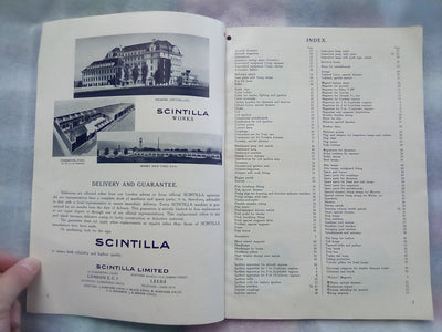 Scintilla Products & Parts Catalogue (Printed in Switzerland)