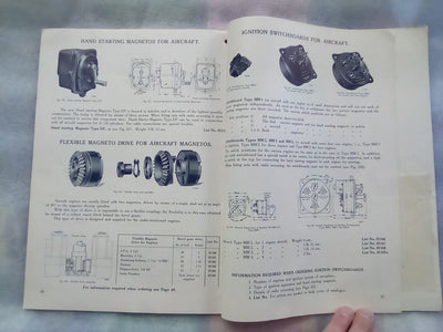 Scintilla Products & Parts Catalogue (Printed in Switzerland)