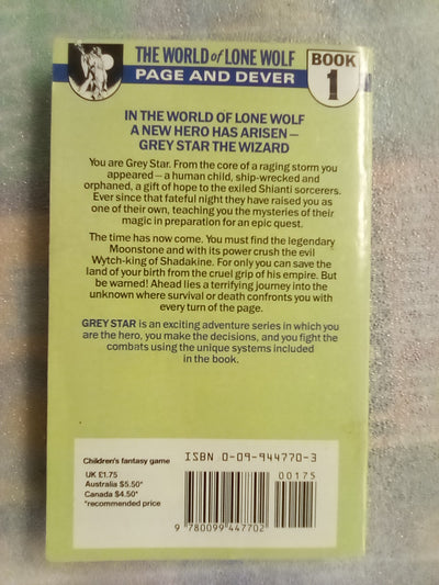 World of Lone Wolf Book 1 - Grey Star the Wizard (Fighting Fantasy)