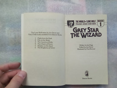 World of Lone Wolf Book 1 - Grey Star the Wizard (Fighting Fantasy)