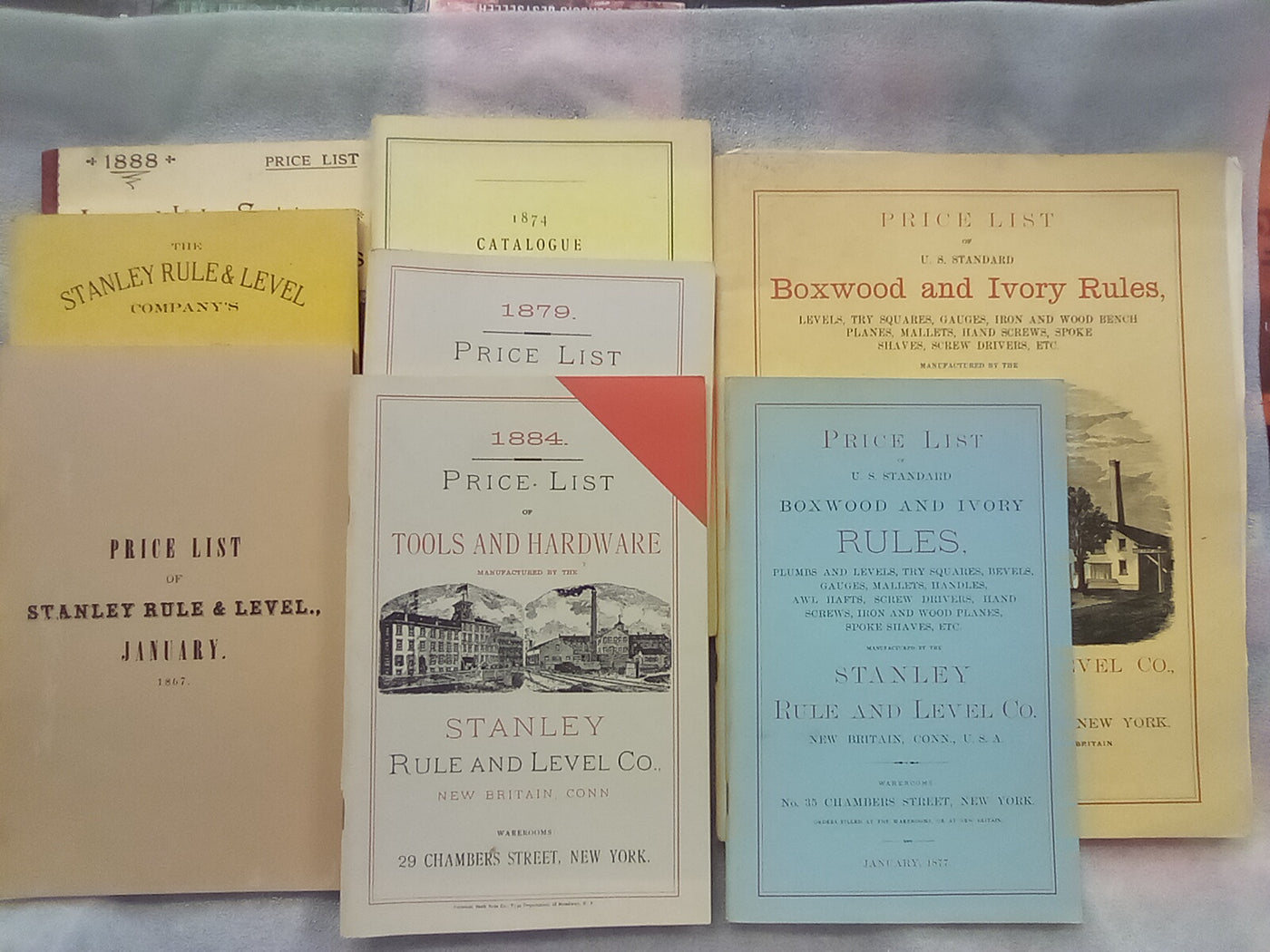 (Reprinted) Stanley Rule & Level Co. Price list 1864 to 1888 - 8 Volumes