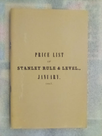 (Reprinted) Stanley Rule & Level Co. Price list 1864 to 1888 - 8 Volumes