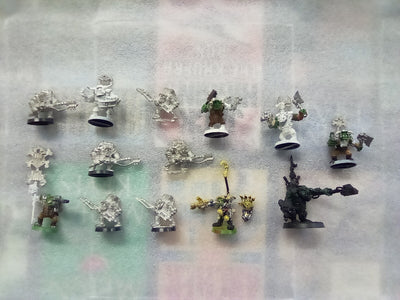 13x OOP Metal Orc Warhammer 40K Figures