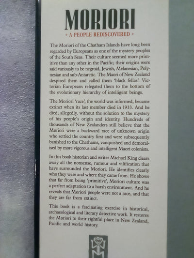 Moriori - A People Rediscovered (1989) by Michael King