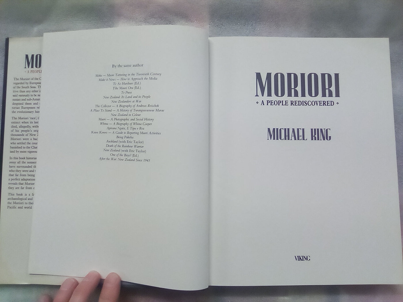 Moriori - A People Rediscovered (1989) by Michael King