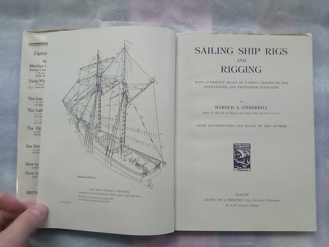 Sailing Ship Rigs & Rigging (1950) by Harold A. Underhill – Atlantis Books