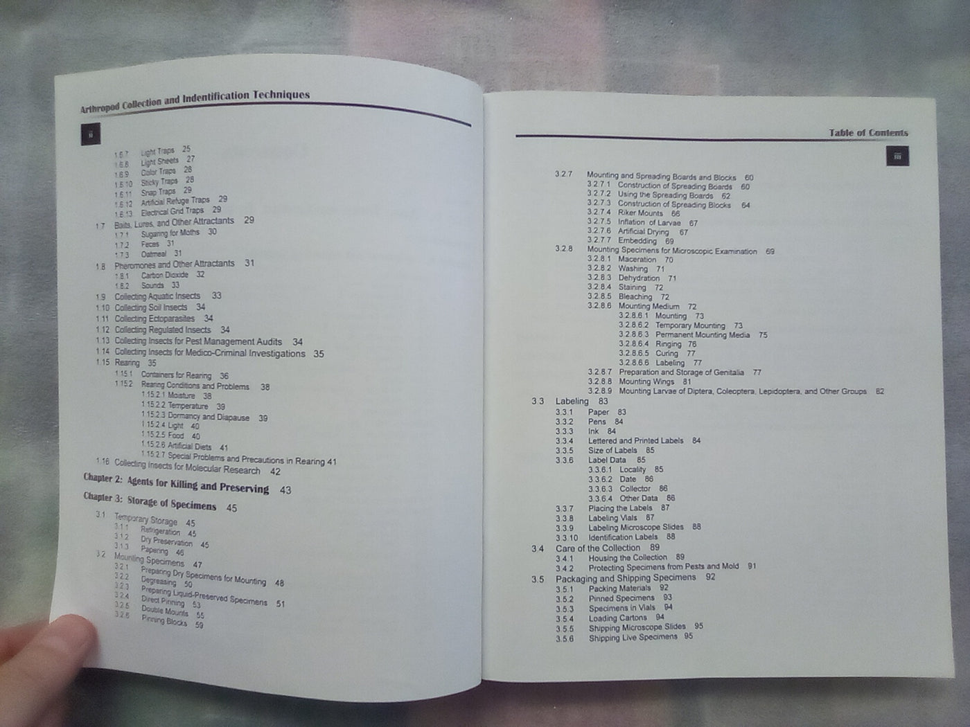 Arthropod Collection & Identification - Laboratory and Field Techniques