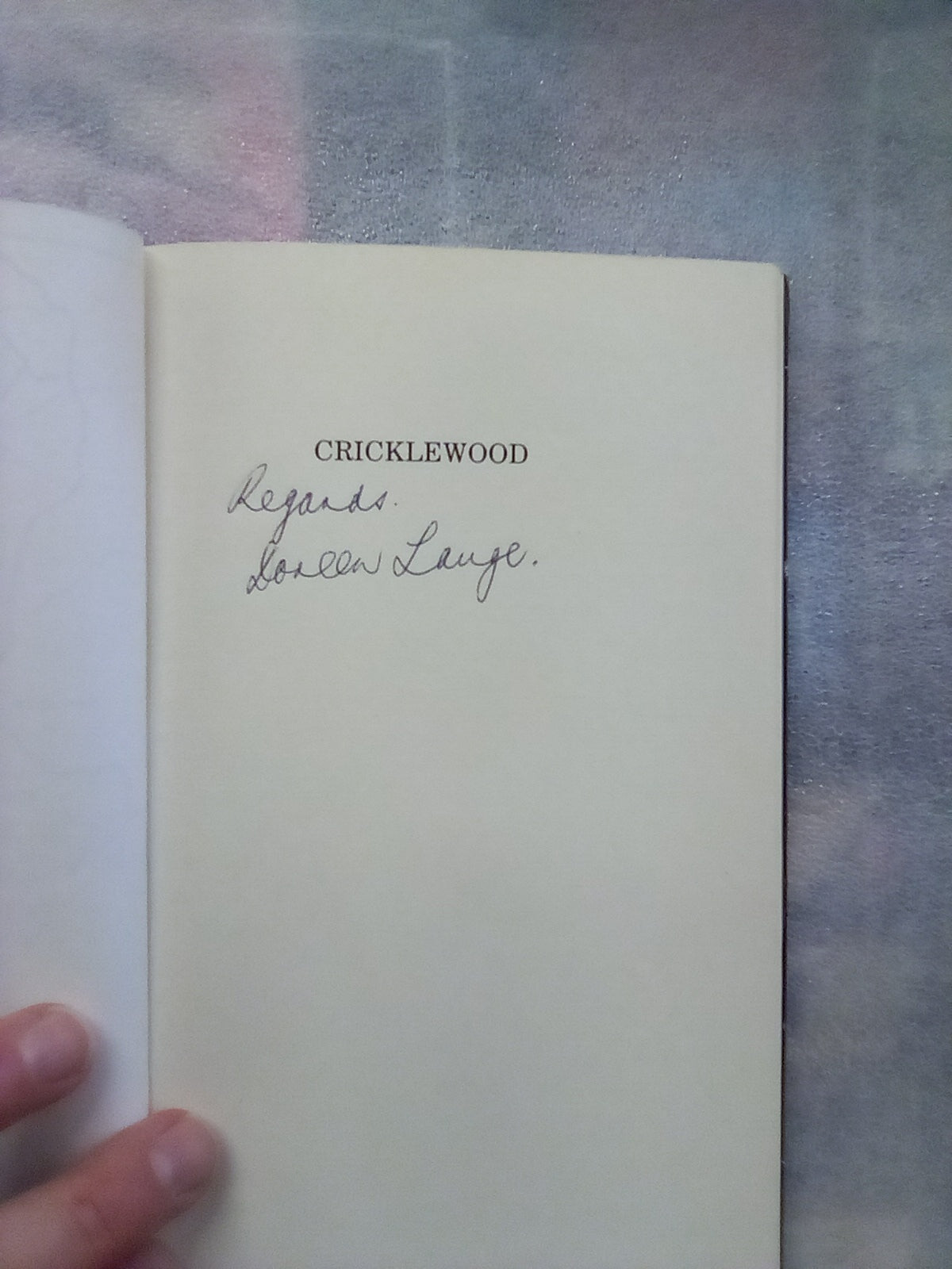 Cricklewood - Tales of the ''Connor Breed'' from Fairlie and Timaru by Doreen Lange