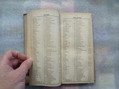 New Zealand Railways Guards Distance Tables North Island Auckland - Opua - Ohakune (1948)