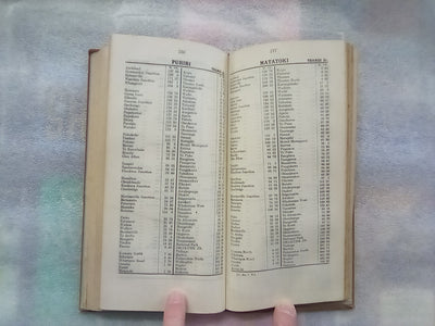 New Zealand Railways Guards Distance Tables North Island Auckland - Opua - Ohakune (1948)
