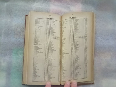 New Zealand Railways Guards Distance Tables North Island Auckland - Opua - Ohakune (1948)