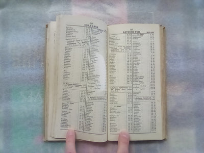 New Zealand Railways Guards Distance Tables South Island Lyttelton - Picton - Oamaru (1950)