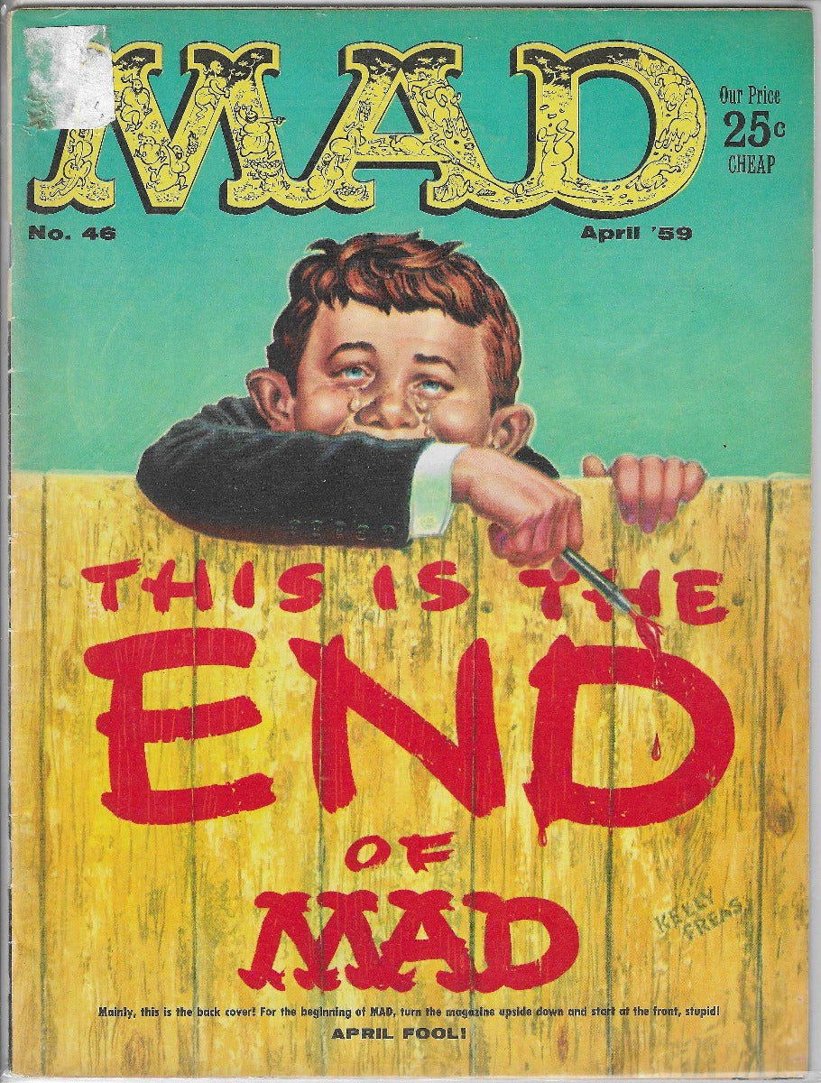 This is a photo of the actual Mad Magazine. It is bagged and boarded.
