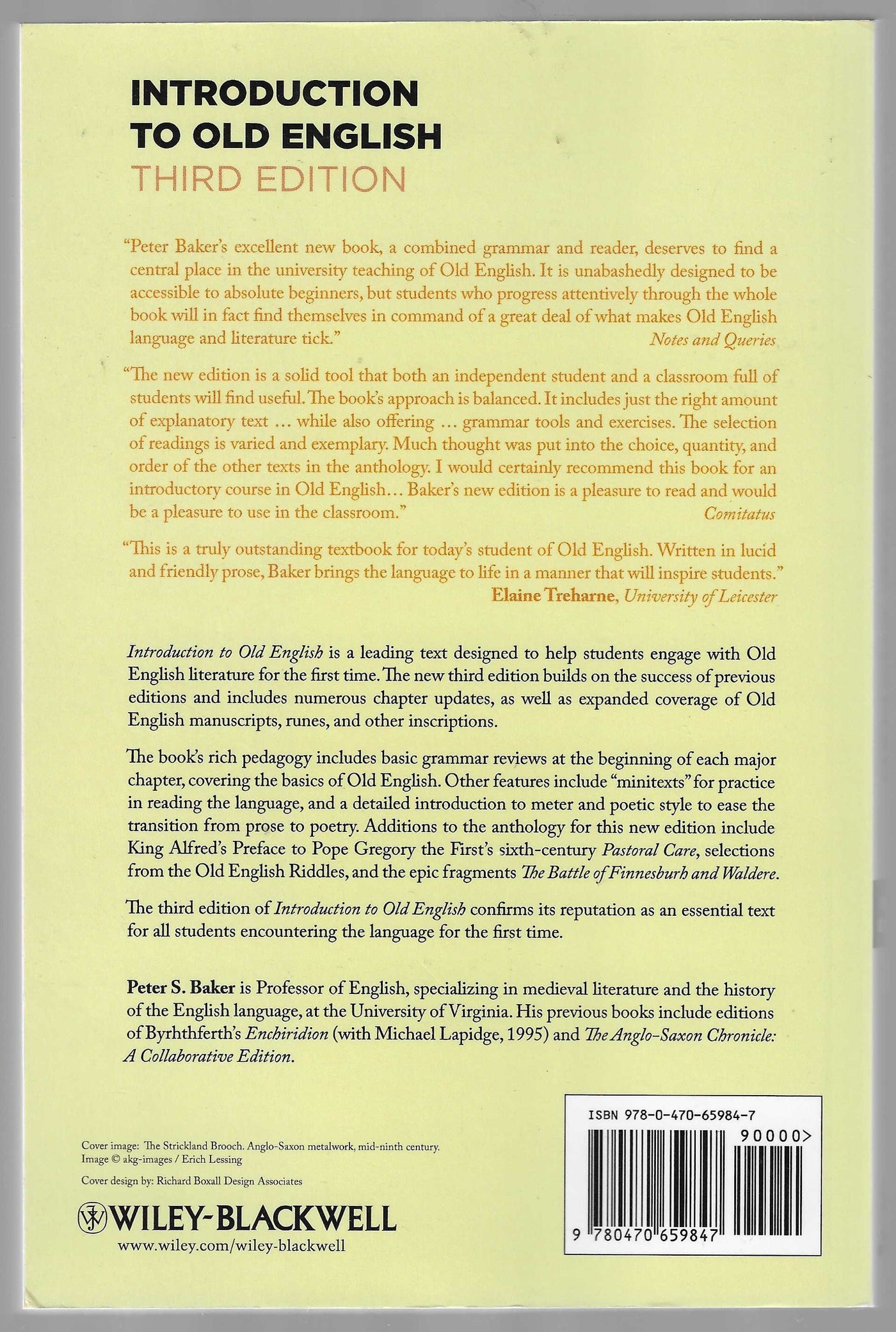 Introduction to Old English: Third Edition