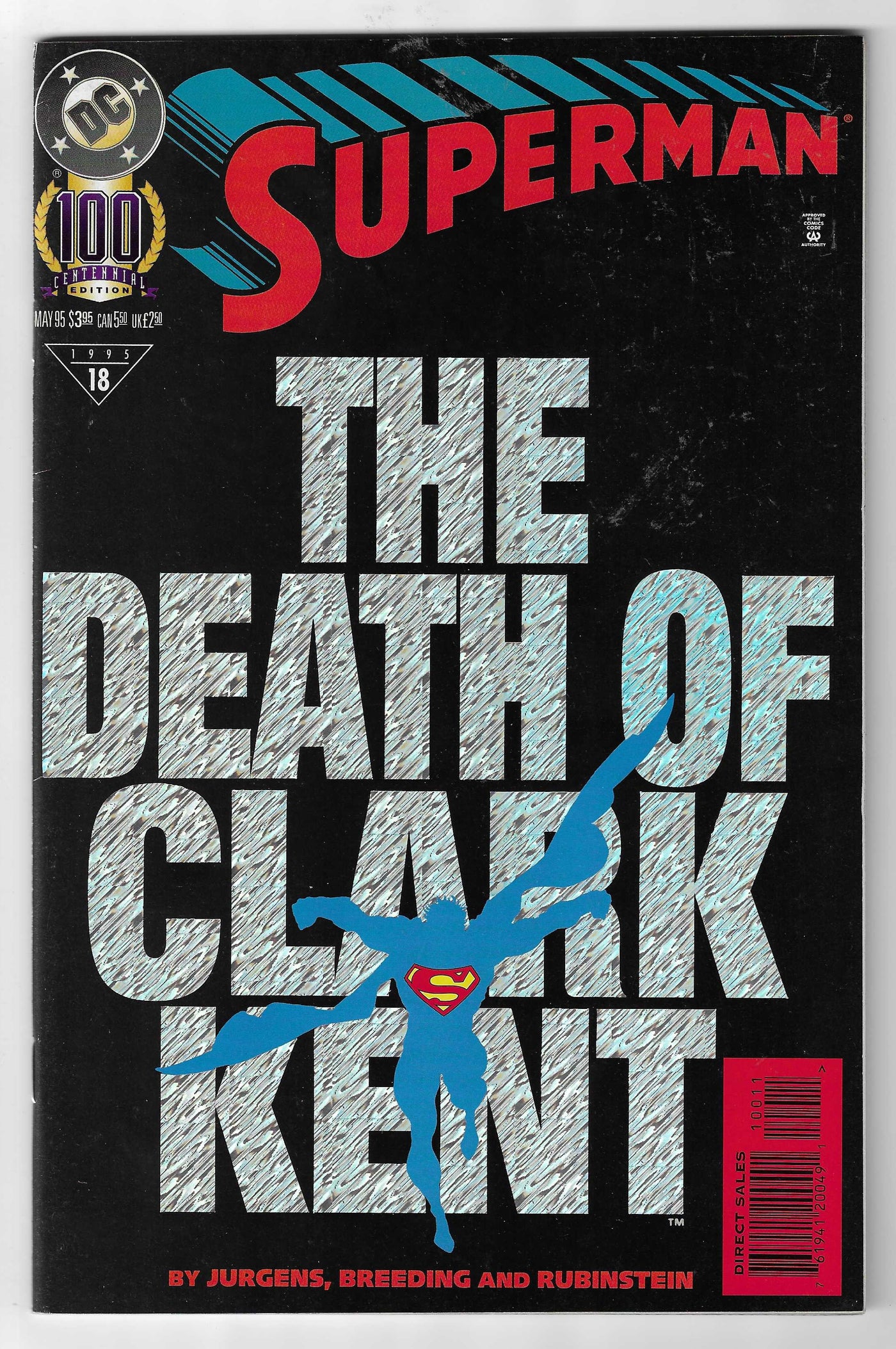 Superman: The Death of Clark Kent #18 100 Centennial Edition