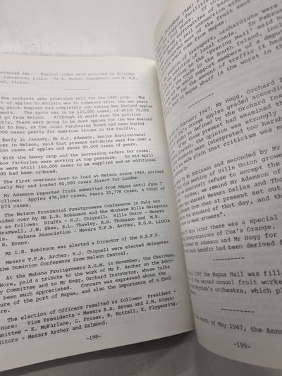 The Fruits of Labour : A History of the Moutere Hills Area Served by the Port of Mapua